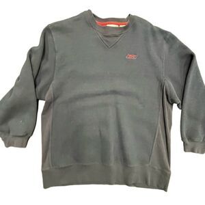 Y2K Minimalist Youth Navy Blue Reebook Pullover Sweatshirt Sz XL